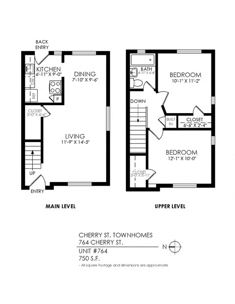 2 bedroom townhouse for rent